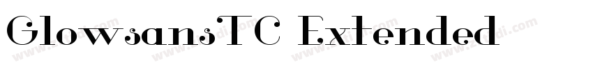 GlowsansTC Extended字体转换